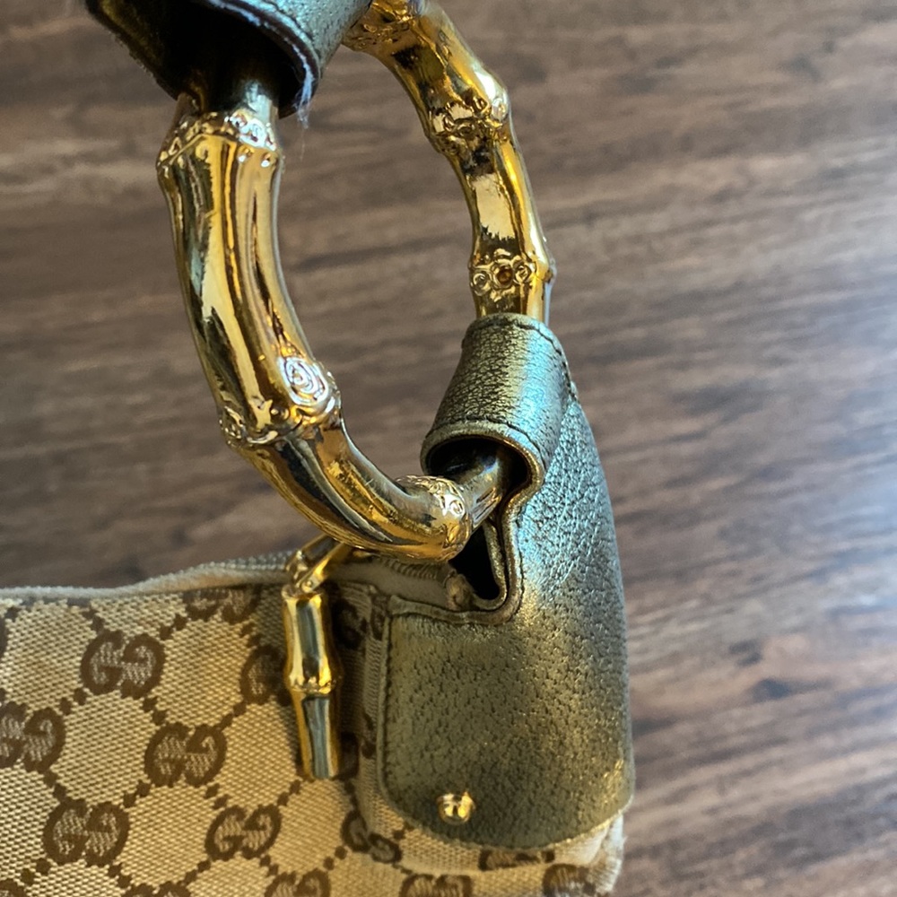 Authentic GUCCI Bamboo Ring Hobo - Picture 2 of 6